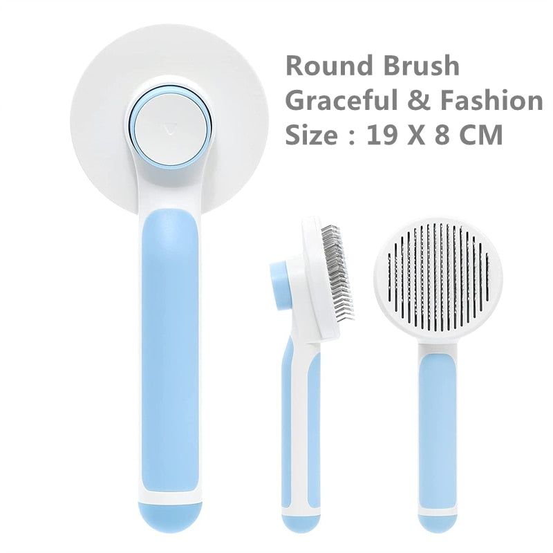 Dog & Cat Grooming Comb Removes Loose Under-layers and Tangled Hair,