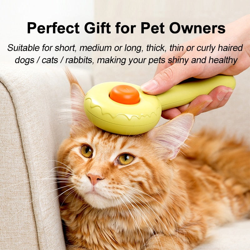 Hamburger Cat Brush Comb Avoid Hairball