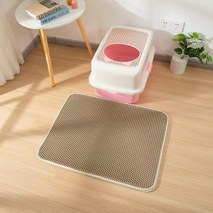 Waterproof Pet Cat Litter Mat Double Layer