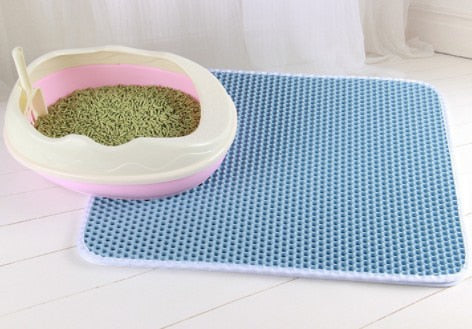 Waterproof Pet Cat Litter Mat Double Layer