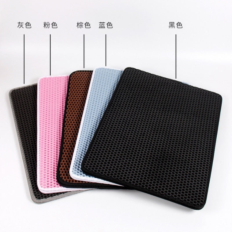 Waterproof Pet Cat Litter Mat Double Layer